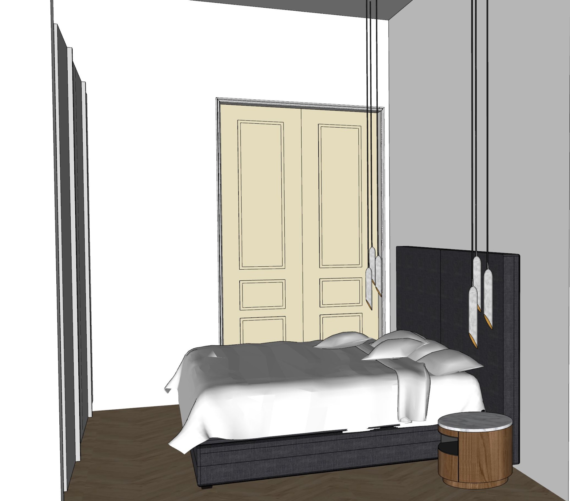 de toekomstige slaapkamer